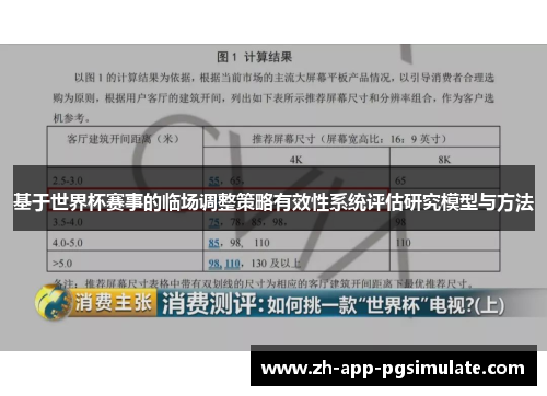 基于世界杯赛事的临场调整策略有效性系统评估研究模型与方法